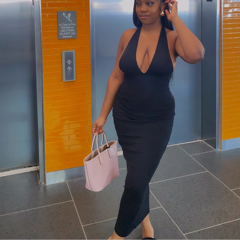 Black Halter Dress
